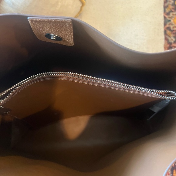 Mango Tan Suede Shoulder Bag - Picture 15 of 16